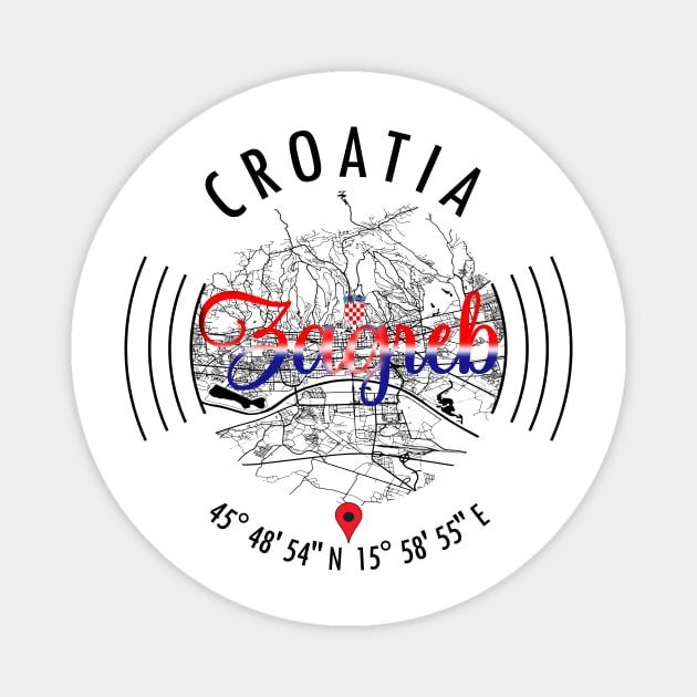 Zagreb, CROATIA Magnet by ArtisticParadigms